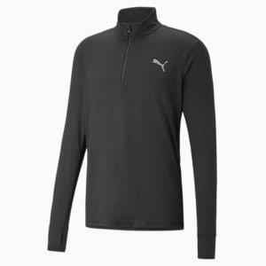 Run Favorite 1/4 Zip Men's Running T-Shirt, PUMA Black, extralarge-IND