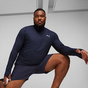 Top con cremallera de cuarto para correr Run Favorite para hombre, PUMA Navy, extralarge