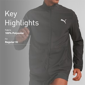 Run Favorite Men's Woven Running Jacket, PUMA Black, extralarge-IND