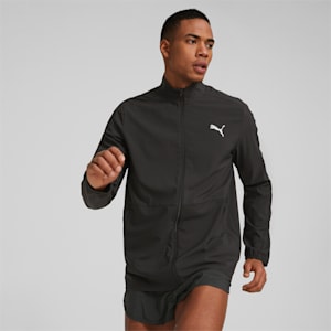 Run Favorite Men's Woven Running Jacket, PUMA Black, extralarge-IND