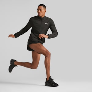 Chaqueta para correr tejida RUN FAVOURITE para hombre, PUMA Black
