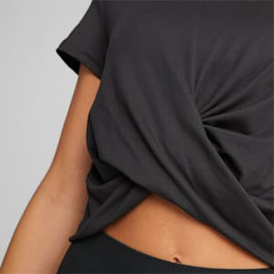 Studio Yogini Lite Twist Women's Crop Top, PUMA Black, extralarge-IND