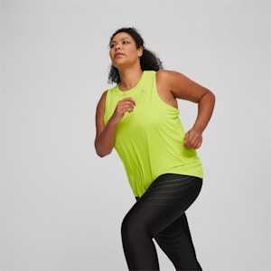 Run Favourite Women's Running Tank Top, Lime Pow, extralarge