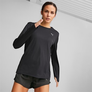 RUN FAVORITE Longsleeve Women's T-Shirt, PUMA Black, extralarge-IND