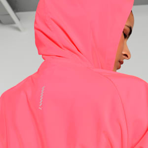 RUN FAV HOOD WOVEN Women's Hooded Jacket, Sunset Glow, extralarge-IND