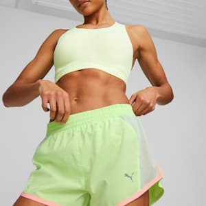 Shorts para correr Favourite Velocity 3'' para mujer, Speed Green, extralarge