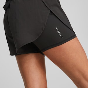 Run Favourite Woven 2-in-1 Running Shorts Women, PUMA Black