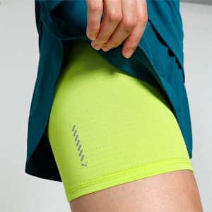 Run Fav Woven 2-In-1 Women's Running Shorts, Ocean Tropic-Lime Pow, extralarge-IND