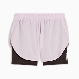 Run Fav Woven 2-In-1 Women's Running Shorts, PUMA Black-Grape Mist, extralarge-IND