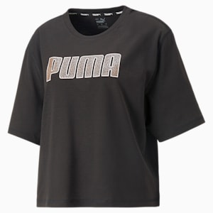 WOMENS GRAPHIC Women's T-Shirt, PUMA Black, extralarge-IND