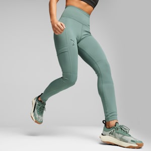 SEASONS Full-Length Trail Running Tights Women, Eucalyptus, extralarge-GBR