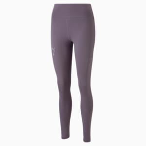 SEASONS Women's Full-Length Trail Running Tights, Purple Charcoal