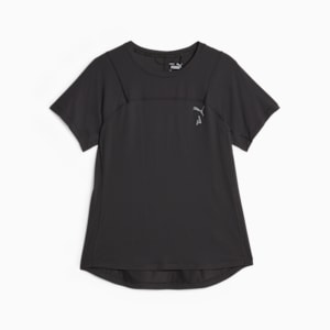 Playera de trail running coolCELL para mujer de la colección SEASONS, PUMA Black-PUMA Black, extralarge