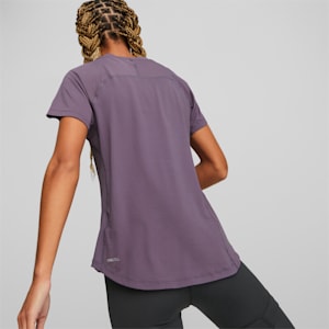 ウィメンズ ランニング シーズンズ COOLCELL トレイルランニング 半袖 Tシャツ, Purple Charcoal