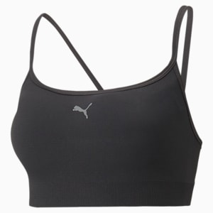 Low Impact Studio Seamless Women's Sports Bra, PUMA Black, extralarge-IND