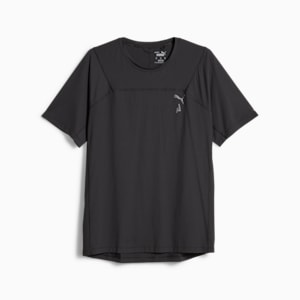 Camiseta para correr SEASONS coolCELL Trail para hombre, PUMA Black-PUMA Black, extragrande