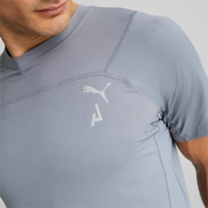 メンズ ランニング シーズンズ COOLCELL トレイルランニング 半袖 Tシャツ, Gray Tile
