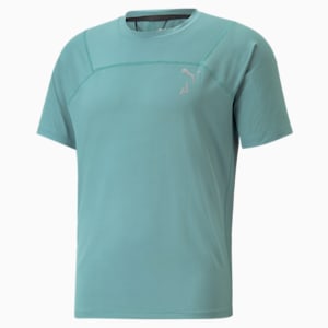SEASONS coolCELL Men's Trail Running Tee, Adriatic