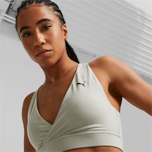 Yogini Crossover Training Bra, Birch Tree Heather, extralarge-IND