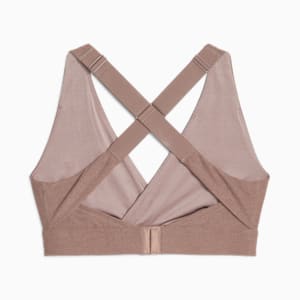 Bra de entrenamiento cruzado Yogini Mid Impact para mujer, Dark Clove, extralarge