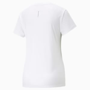 RUN Short Sleeve Logo Running Tee Women, PUMA White-Light Mint