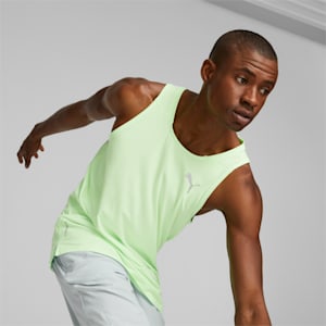 Camiseta sin mangas para correr Cloudspun para hombre, Fizzy Lime