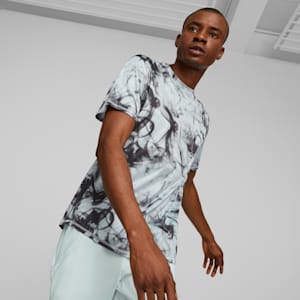 Camiseta estampada Run Favorite para hombre, Platinum Gray-AOP
