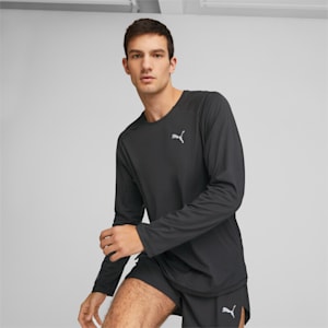 Run CLOUDSPUN Long Sleeve Top Men, PUMA Black