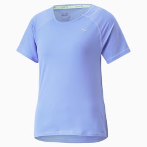 Camiseta de mangas cortas Run CLOUDSPUN para mujer, Elektro Púrpura