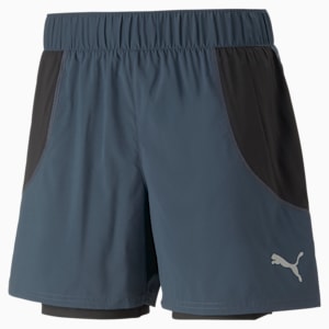 Run 2-in-1 Men's Running Shorts, Dark Night-PUMA Black