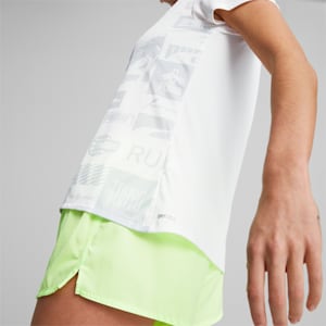 Run Favourite AOP Tee Women, PUMA White-AOP