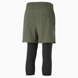 Studio 2In1 Men's Tights, Green Moss