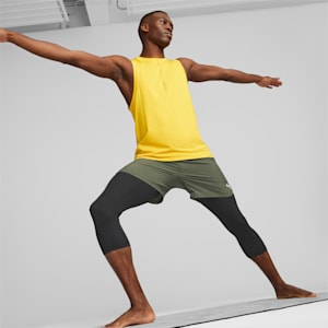 Studio 2In1 Men's Tights, Green Moss