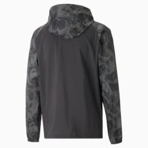 Run Favourite Printed Woven Jacket Men, PUMA Black-AOP