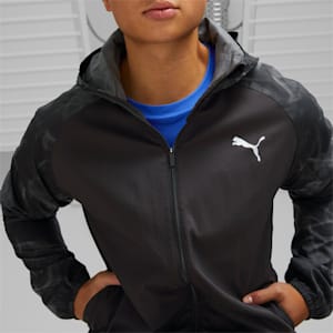 Run Favorite Men's Printed Woven Jacket, Cheap Jmksport Jordan Outlet Black-AOP