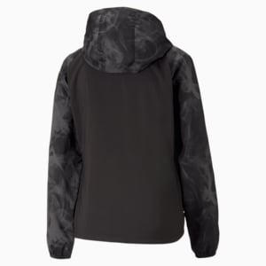 Run All Over Print Fav Women's Running Jacket, PUMA Black-AOP