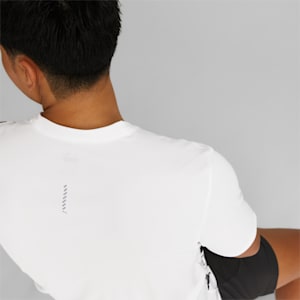 Run Favourite Printed Running Tee Men, PUMA White-Light Mint-AOP