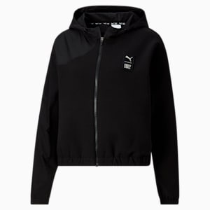 Blouson d'entraînement à glissière PUMA x FIRST MILE, femme, Noir Puma
