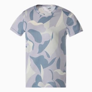 ウィメンズ ヨガ スタジオ AOP 半袖 Tシャツ, Spring Lavender
