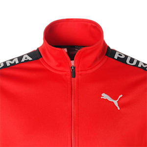 メンズ トレーニング ニット ジャケット テープ, PUMA Red, extralarge-JPN