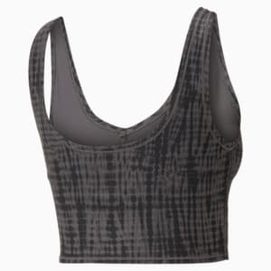 ウィメンズ ヨガ スタジオ AOP クロップ トップス, PUMA Black-SHIBORI