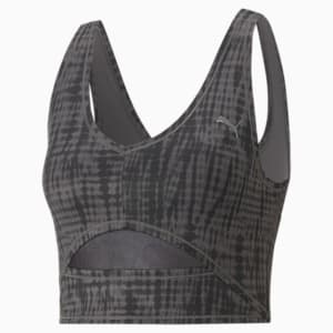 ウィメンズ ヨガ スタジオ AOP クロップ トップス, PUMA Black-SHIBORI