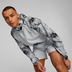 メンズ ランニング RUN FAVORITE AOP ウーブン ジャケット, Platinum Gray-AOP