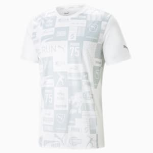 メンズ ランニング RUN FAVORITE AOP 半袖 Tシャツ, PUMA White-AOP