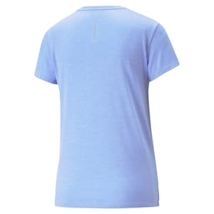 ウィメンズ ランニング RUN FAVORITE ヘザー 半袖 Tシャツ, Elektro Purple Heather