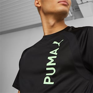 メンズ トレーニング PUMA FIT ULTRABREATHE 半袖 Tシャツ, PUMA Black-Fizzy Lime, extralarge-JPN