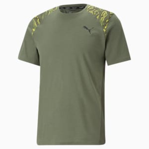 メンズ トレーニング コンセプト 半袖 Tシャツ, Green Moss
