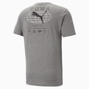 メンズ トレーニング パフォーマンス グラフィック 半袖 Tシャツ, Medium Gray Heather-Q2 print