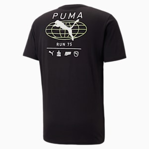 メンズ トレーニング パフォーマンス グラフィック 半袖 Tシャツ, PUMA Black-Q2 Print