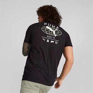 メンズ トレーニング パフォーマンス グラフィック 半袖 Tシャツ, PUMA Black-Q2 Print